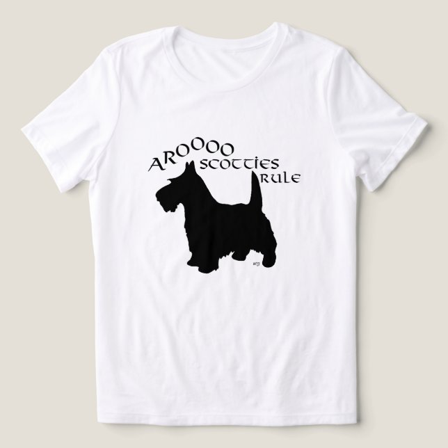 Camiseta Terrier Escocês (Design frontal)