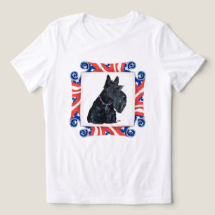 Camiseta Terrier Escocês Bandeira Patriótica dos EUA