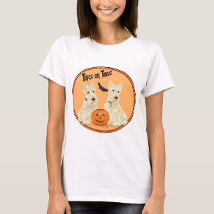 Camiseta Terrier Escocês Halloween