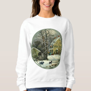 Camiseta Terrier Escocês Inverno à Antiga
