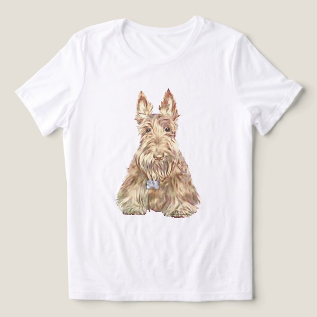 Camiseta Terrier Escocês Wheaten (Design frontal)