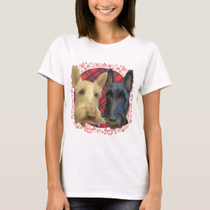 Camiseta Terrier escoceses Wheaten & pretos