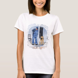 Camiseta Terrier Galês na Varanda