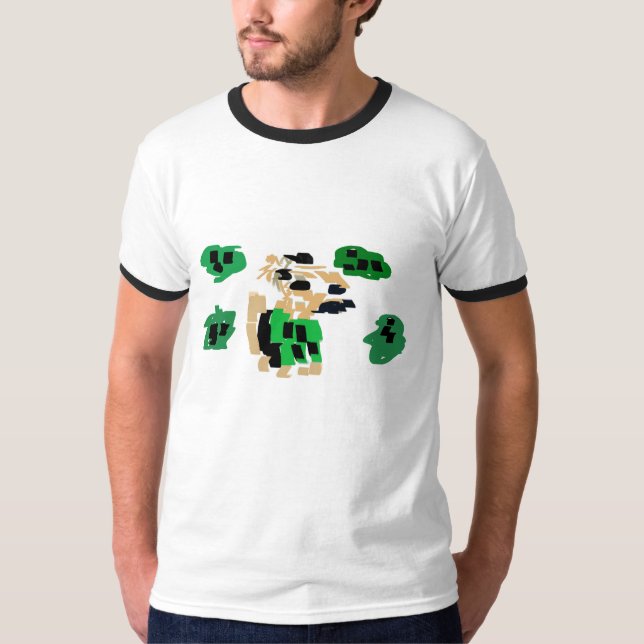 Camiseta Terrier Irlandês usa verde no St Patrick (Frente)