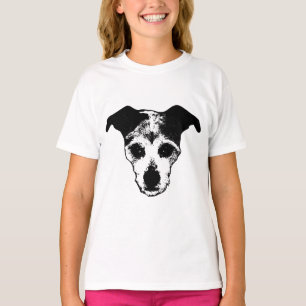 Camiseta Terrier Mix Procurando O Cachorro Retrato Tee