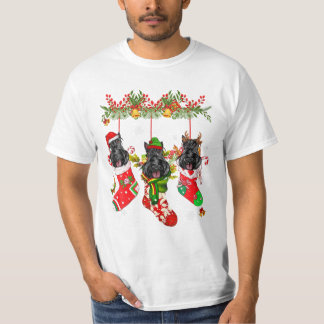 Camiseta Terrier No Natal Da Meias