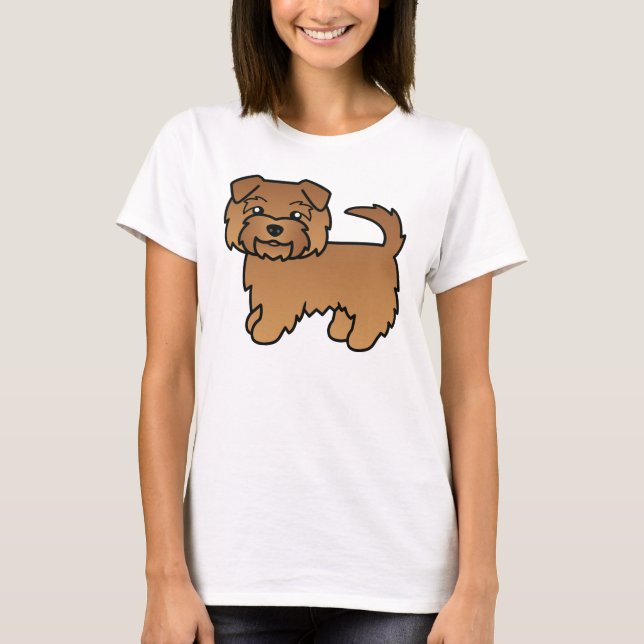 Camiseta Terrier Norfolk Vermelho (Frente)
