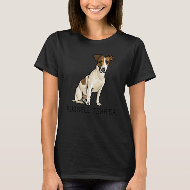 Camiseta Terrier Russell Cachorro Louco (Frente)