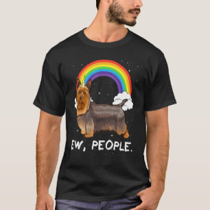 Camiseta Terrier Sedoso Arco-íris Ew Pessoas Unicórnio Cach