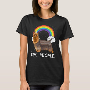 Camiseta Terrier Sedoso Arco-íris Ew Pessoas Unicórnio Cach