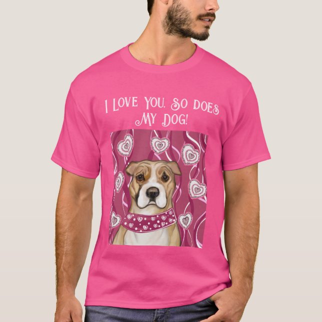 CAMISETA TERRIER STAFFORDSHIRE AMERICANO        (Frente)