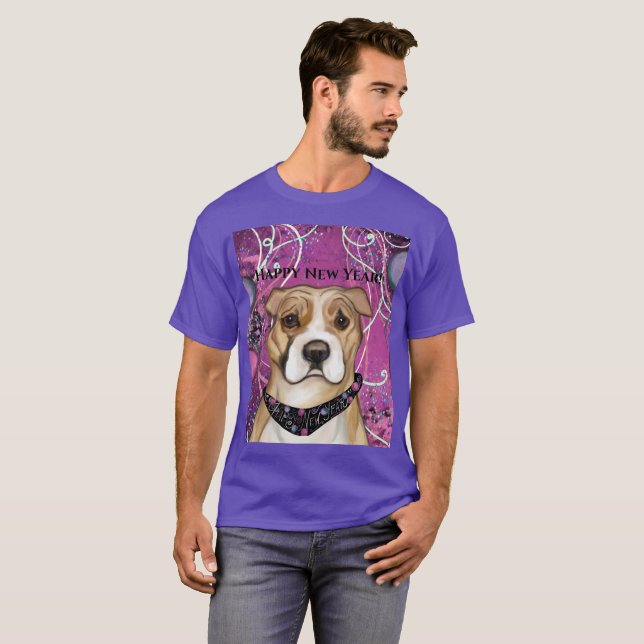 CAMISETA TERRIER STAFFORDSHIRE AMERICANO (Frente Completa)