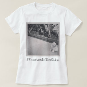 Camiseta Terrier Wheaten na cidade