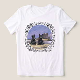 Camiseta Terriers Escoceses no Castelo Eilean Donan
