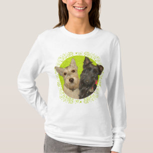 Camiseta Terriers Escoceses Trigo e Preto