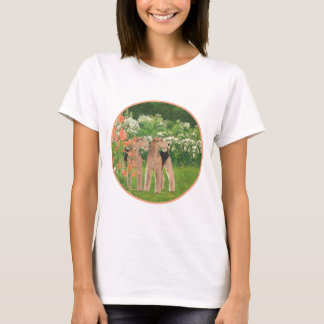 Camiseta Terriers galeses Jardim Coral