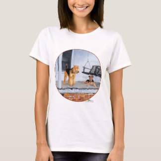 Camiseta Terriers galeses no alpendre