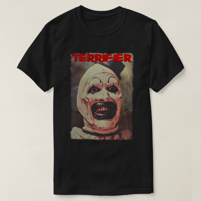 Camiseta Terrifier Art O Palhaço (Frente do Design)