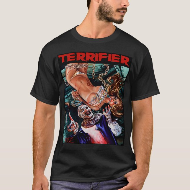 Camiseta Terrifier Art The Clowor Horror Movie Art (Frente)