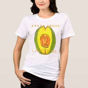 Camiseta Território da Califórnia Fruta O Abacate
