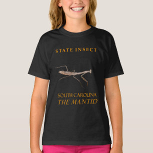Camiseta Território da Carolina do Sul Inseto O Mantid