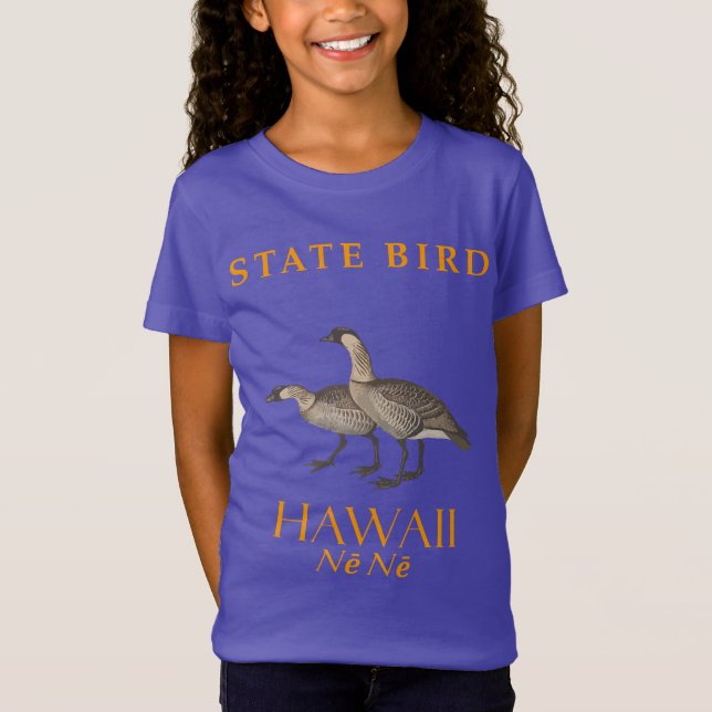 Camiseta Território de Havaí Ave O Ganso Nene (Frente)