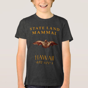 Camiseta Território de Hawaii Mamífero Terrestre O Morcego