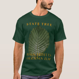 Camiseta Território de Massachusetts Árvore O Olmo American