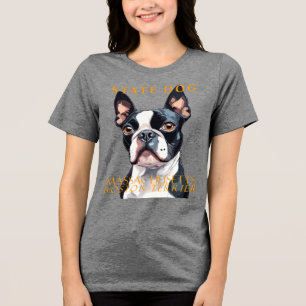 Camiseta Território de Massachusetts Cachorro A Arte do Bos