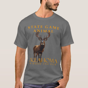 Camiseta Território de Oklahoma Animal de Caça O Veado de C