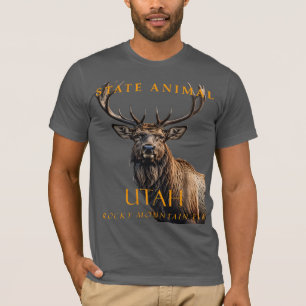 Camiseta Território de Utah Alce de Montanha Atordoante