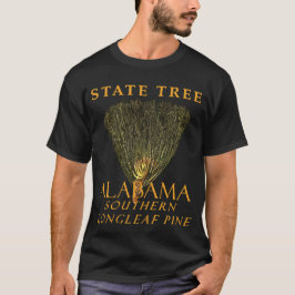 Camiseta Território Do Alabama, Árvore Do Palheiro Longleaf