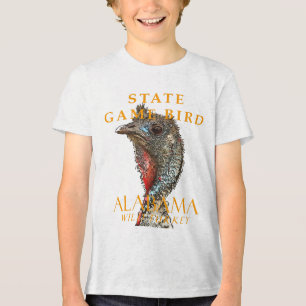 Camiseta Território do Alabama Ave de Caça O Peru Selvagem