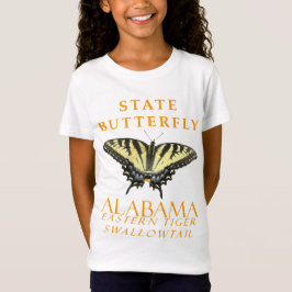 Camiseta Território do Alabama Borboleta do Tigre Oriental
