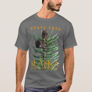 Camiseta Território do Alasca Árvore A Sitka Spruce