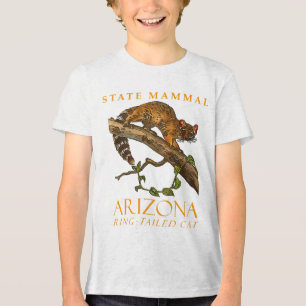 Camiseta Território do Arizona Mamífero O Gato de Cauda Ane