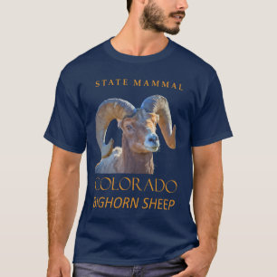Camiseta Território do Colorado Mamífero O Carneiro de Chif