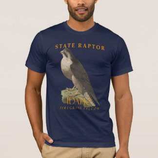 Camiseta Território do Idaho Raptor Falco peregrinus