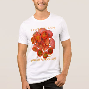 Camiseta Território do Texas Planta Cacto Prickly Pear