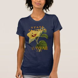 Camiseta Território Havaí Flor Hibiscus tiliaceus