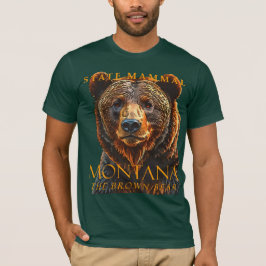 Camiseta Território Montana Mammal O Urso Castanho
