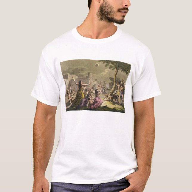 Camiseta Terror do Peruvians durante um eclipse do m (Frente)