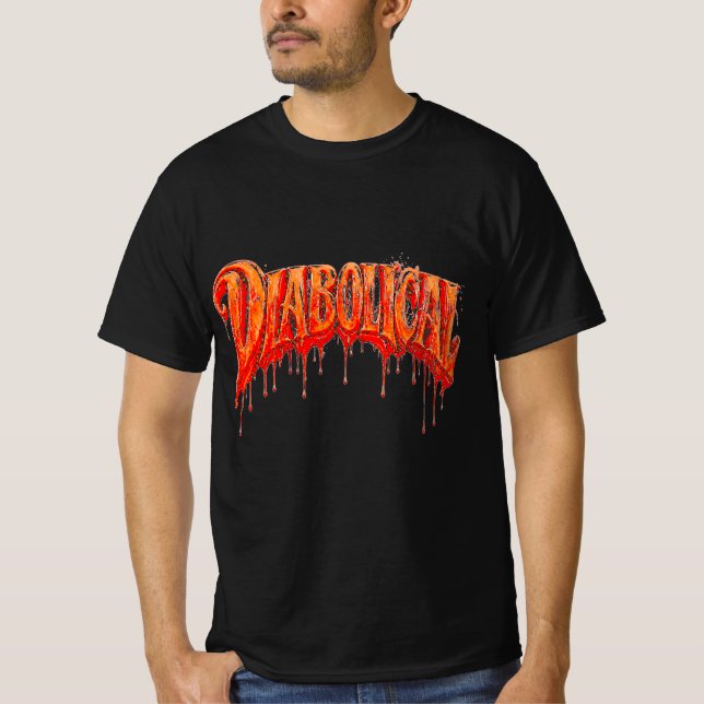 Camiseta Terror Gótico Diabólico V2 (Frente)