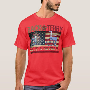 Camiseta Terry Colocou De Volta Na Bandeira Americana 4th