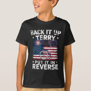 Camiseta Terry, Dê Ré, Coloque Em Reversa Fogos De Artifíci