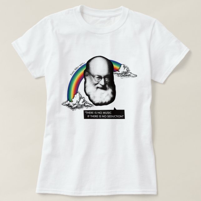 Camiseta [Terry Riley OFFICIAL DESIGN] Rainbow / women's (Frente do Design)