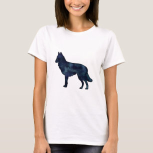 Camiseta Tervuren Cão Negro Silhouter