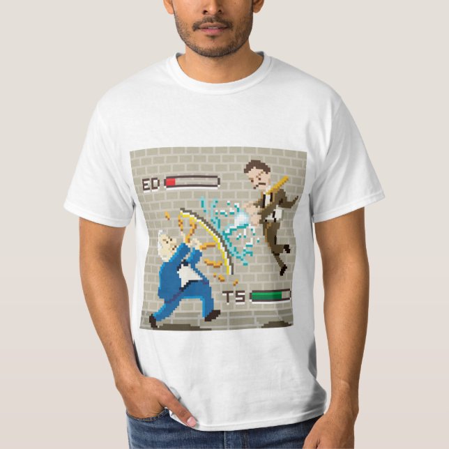Camiseta Tesla contra Edison (Frente)