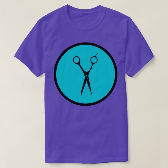 Camiseta Tesoura Azul (Frente do Design)