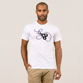 Camiseta Tesoura de Cabeleireiro Swirl